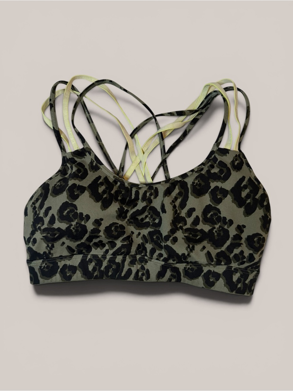 Victoria's Secret green leopard print sports bra